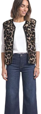 Produktbild von Street One Teddy-Weste mit Zipper und Corddetails Black 38