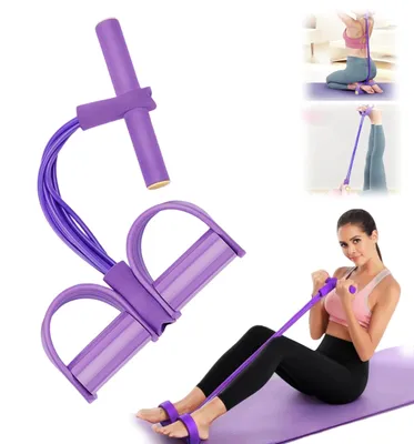 Obrázek produktu pro Odporová guma se 6 gumami a pedálem pro domácí fitness