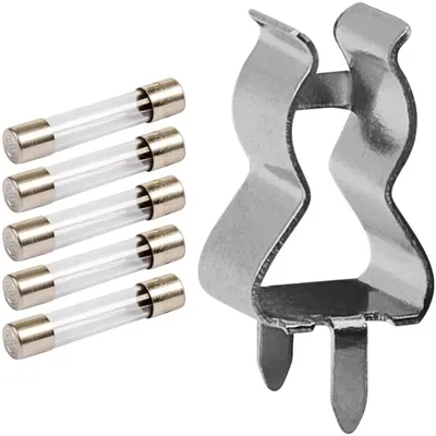 Productafbeelding van VLTG Zekeringhouder 6.3x32mm - Met 5 Glaszekeringen - 1.25A