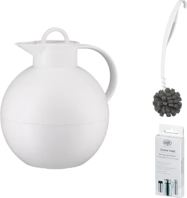 Zdjęcie produktu dla alfi KUGEL Isolierkanne – Vorteilsset mit Reinigungsbürste CLEAN FIX 30 cm + CLEAN TABS (20 Stück)