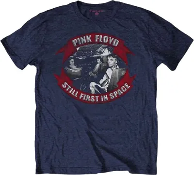 Produktbild von Pink Floyd First In Space Vignette Navy Blue M T-Shirt