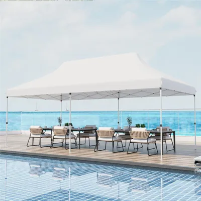 Immagine prodotto di Tenda da festa 3 x 6 metri - Gazebo pieghevole - Gazebo da giardino - Tenda per eventi - Tenda da giardino - Impermeabile