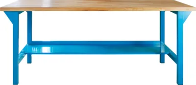 Produktbild von Werkbank Rhino Plus | HxBxT 84x150x70cm | Traglast 500kg | Lichtblau