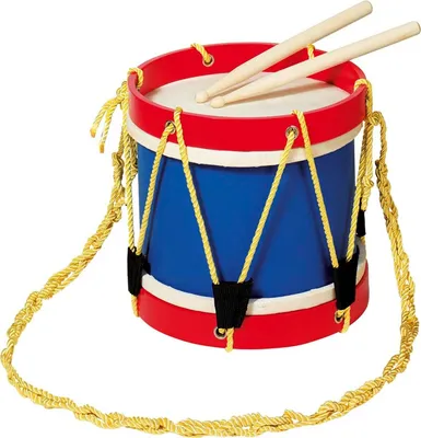 Zdjęcie produktu dla Goki 61929, Instrument muzyczny zabawka, Bęben, 3 lat(a), 800 g, Niebieski, Czerwony