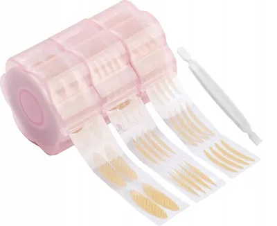 Image de Patchs pour paupières tombantes 600pcs S/M/L - Correction invisible des paupières, lifting des paupières, raffermissement de la peau, effet naturel de lifting des yeux