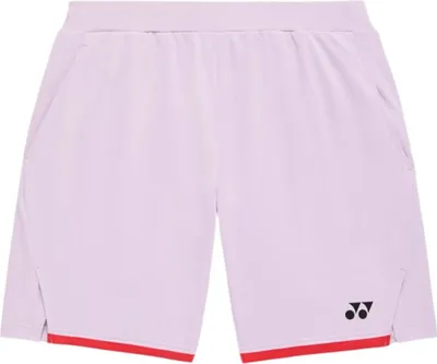 Produktbild von Yonex Herren Kurze Sporthose für Training und Freizeit im Sommer, Rot-Weiß einfarbig