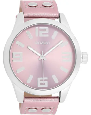 Produktbild von Oozoo Armbanduhr rosa Leder Timepieces Damen Analog-Quarzuhr UOC1083A