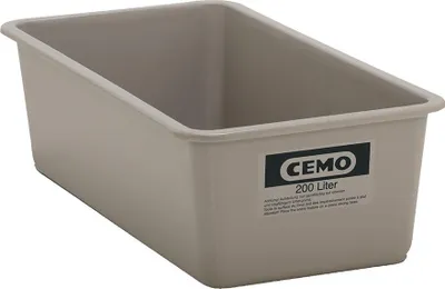 Produktbild von CEMO Rechteckbehälter 200 Liter grau, flach