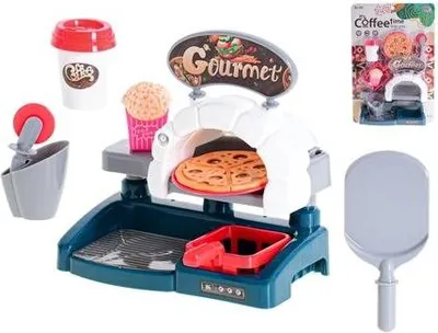 Produktbild von Schnellimbiss-Pizza-Set 16x16cm 8teilig