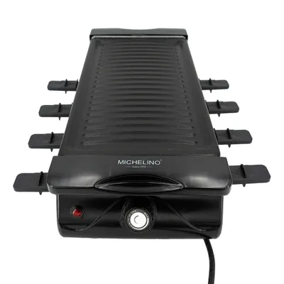 Produktbild von Raclette Grill 1200 W für 8 Personen, 74,5 x 20 x 14,1 cm, Antihaft-Beschichtung