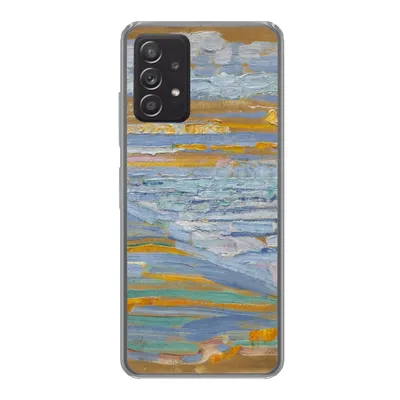 Produktbild von MuchoWow® Handyhülle Schutzhülle Hülle für Samsung Galaxy A53 5G Blick auf den Strand und die Seebrücke von den Dünen aus - Piet Mondrian Silikon Softcase Handy Hülle - Schutzabdeckung