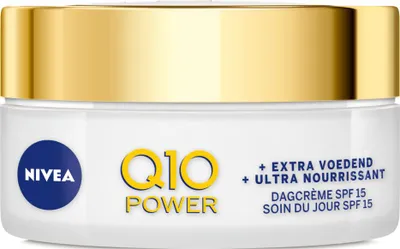 Image de NIVEA - Q10 Power Crème de Jour Extra Soin - Crème Anti-Rides - SPF 15 - Huile d'Argan Bio - Peau sèche - 50 ml - 1 pièce