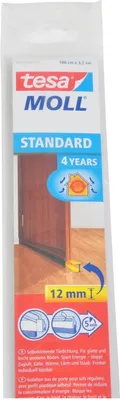 Image de Tesa 05433-00101-01 tesamoll Türdichtung Standard glatte Böden 1m x 37mm braun