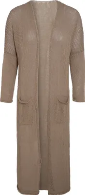 Produktbild von Knit Factory Jasmin Lange Strickjacke - Leinen - 36/38