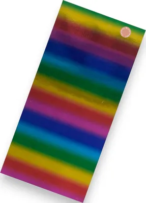 Produktbild von Sandras-Bastelladen - Regenbogen - Kerzen Verzierwachsplatte - 200 x 100 x 0,5mm Metallic