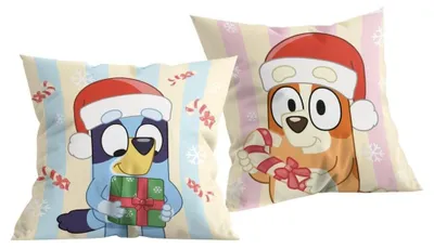 Produktbild von Bluey Weihnachtskissen 40x40cm Dekokissen Kinder
