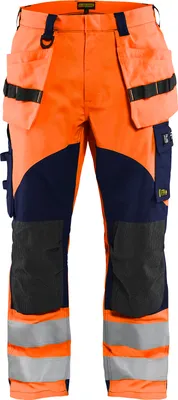 Produktbild von Blakläder® Multinorm Arbeitshose Inhärent High Vis 1589 1513 in div. Farben, Farbe:high vis orange/marineblau, Größe:D96 (D24)