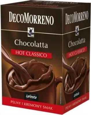 Zdjęcie produktu dla DecoMorreno La Festa Chocolatta Hot Classico Napój instant 250 g (10 saszetek)
