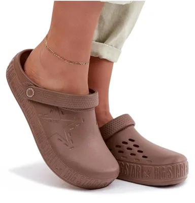 Produktbild von Damenturnschuhe Chodaki Schaumstoff Big Star TT274A085 Braun 37