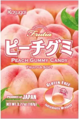 Immagine prodotto di Kasugai Gommose alla Pesca Fruttate e Morbide Senza Glutine 107g