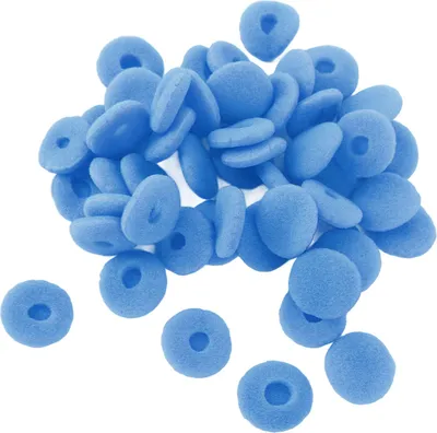 Produktbild von Sxhlseller Ohrh?rerabdeckung, Ohrh?rbadpolster 15 Mm 50 Stck fr Tablettenkopfsets (Blue)