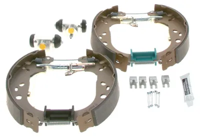 Produktbild von BOSCH Bremsen Set Bremsbackensatz Hinten für FORD Focus II Schrägheck (DA, HCP, DP) 0 204 114 647
