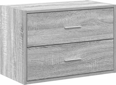 Obrázek produktu pro vidaXL Skříňka se 2 zásuvkami Grey Sonoma 60x31x40 cm Materiál na bázi dřeva