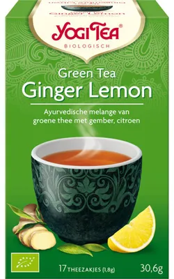 Produktbild von Yogi Tee Grüner Tee Ingwer Zitrone -Packung
