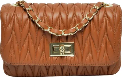 Produktbild von Mangotti Damenhandtasche aus braunem Leder klein