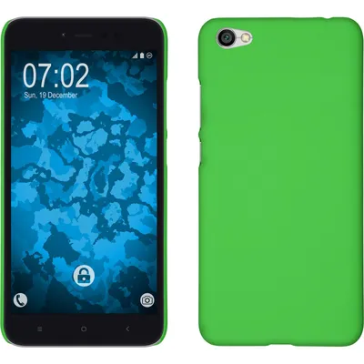 Produktbild von PhoneNatic Case kompatibel mit Xiaomi Redmi Y1 Lite - Hülle grün gummiert Hard-case Cover