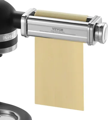 Produktbild von Pasta-Aufsatz für KitchenAid-Standmixer, Edelstahl-Nudelwalzenaufsatz, Zubehör für Nudelmaschine mit 8 einstellbaren Dickeneinstellknöpfen, KitchenAid-Pasta-Aufsatz von