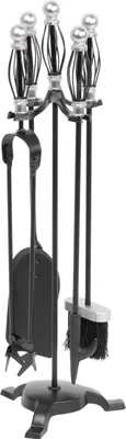 Produktbild von Kaminbesteck Homefire FT23SB, 5-teilig, vernickelt, 66 cm