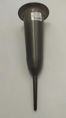 Zdjęcie produktu dla Wazon stożek szpic wbijany w ziemię grób wkład 10szt Grafit  28cm