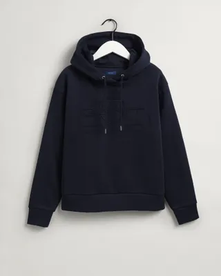Produktbild von Gant Reg Tonal Shield Kapuzenpullover Blau XS Frau Blau XS