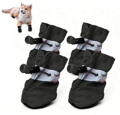 Produktbild von Rutschfeste Hundeschuhe – Wasserdicht und verstellbar, geeignet für kleine bis mittelgroße Hunde