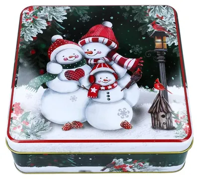Produktbild von Dekorative Weihnachtsdose für Kekse, Süßigkeiten und kleine Geschenke