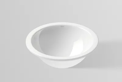 Produktbild von Alape EB.K325 Einbaubecken ohne Überlauf, kreisförmig, Ø 325 mm, innen und außen glasiert, Weiß, ohne Hahnloch / Waschtisch / Waschbecken