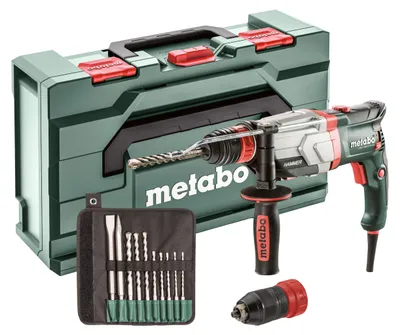 Produktbild von Metabo UHEV 2860-2 QUICK SET, SDS Plus, Aluminium, Schwarz, Grün, Rot, 2,8 cm, 900 RPM, 2100 RPM, 3,4 J