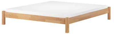 Produktbild von Überlänge-Doppelbett Kingsize-Bett 180x220 Buchebett Massivholz Zubehör wählbar V-60.84-18-220Rollrost und Matratze inkl.