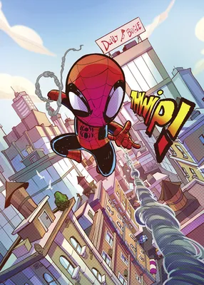 Produktbild von Komar Wandbild- Marvel Spider-Man THWIP - Größe 50 x 70 cm