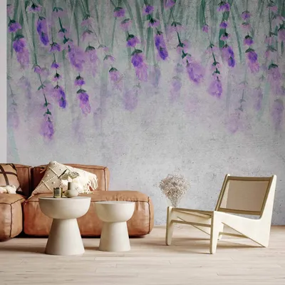 Produktbild von Vlies Fototapete - Lavender Breath - Second Variant 350x256 cm Blumen b-A-10043-a-b
