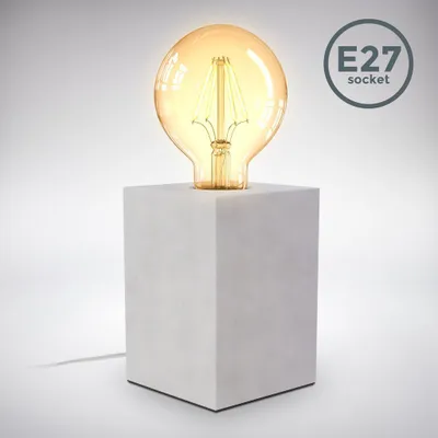 Obrázok produktu pre Stolná lampa betónová E27 LED stolná lampa sivá obývacia izba dekoratívna lampa nočný stolík