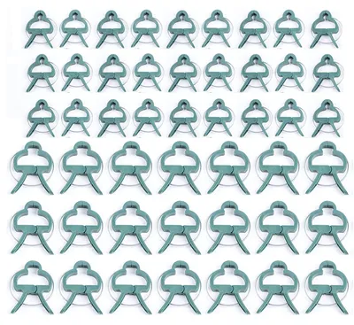 Imagen del producto de Clips para plantas, 60 unidades - Clips para el crecimiento de plantas - Clips para plantas trepadoras - Plástico - Seguros y duraderos - Tamaños pequeño/grande - Clips para plantas