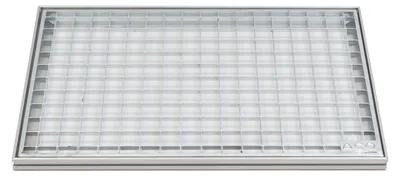 Produktbild von ACO 75x50cm Maschenrost Gitterrost mit ALU Einbaurahmen Zarge Eingangsrost Schuhabstreifer