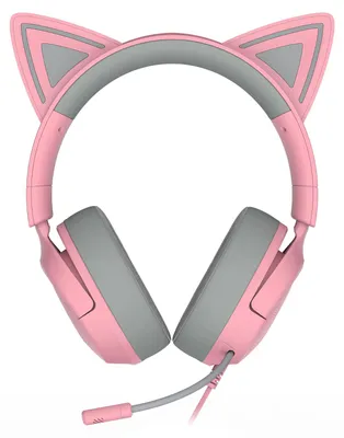 Immagine prodotto di Cuffie con cavo Razer Kraken Kitty V3 X per gaming, color quarzo
