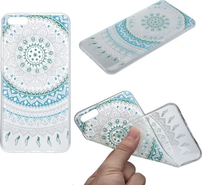 Produktbild von Henna Cover für Xiaomi Redmi 4 Case Schutz Hülle Silikon Sonne Blau