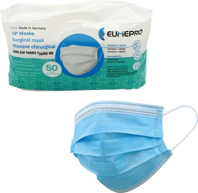 Produktbild von EUMEPRO - OP Maske - medizinische Gesichtsmaske - 50 Stück