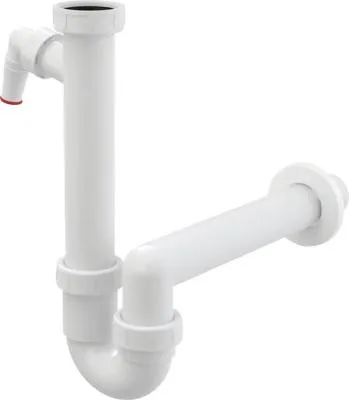 Obrázek produktu pro Sifon pro dřez dřez s přepadem veporit 1 1/2" bílá VP81-DN40