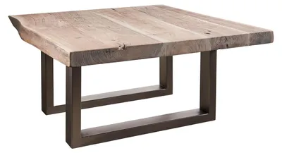 Produktbild von MASSIVMOEBEL24.DE Couchtisch Akazie 90x90x45 Natural Stone lackiert FREEFORM #122