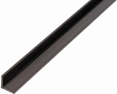 Immagine prodotto di Alberts 479008 Profilo angolare, plastica, nero, 1000 x 10 x 10 mm